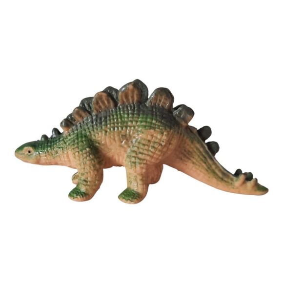 Vintage Stegosaurus Dinosaur Action Figure1993 Prehistoric Jurassic Rubber A - Picture 1 of 3